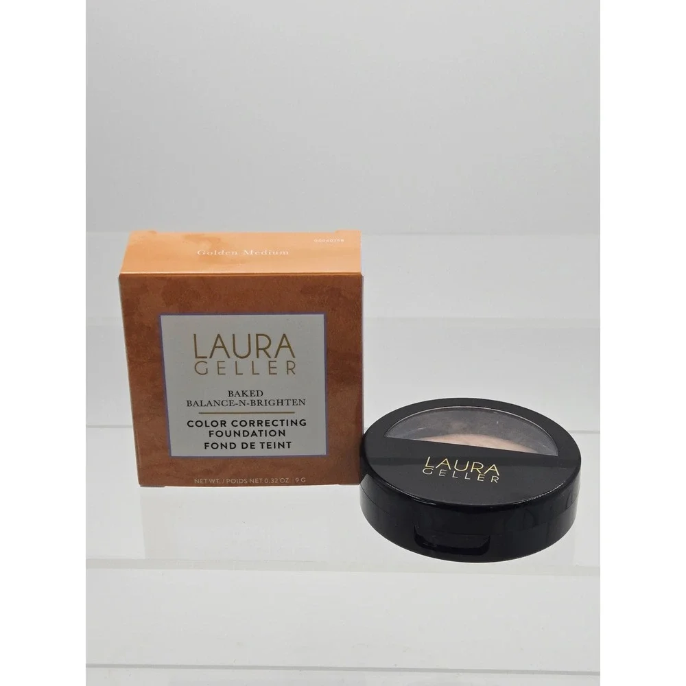 Laura Geller Baked Balance-N-Brighten Foundation Golden Medium 9g 0.32oz New